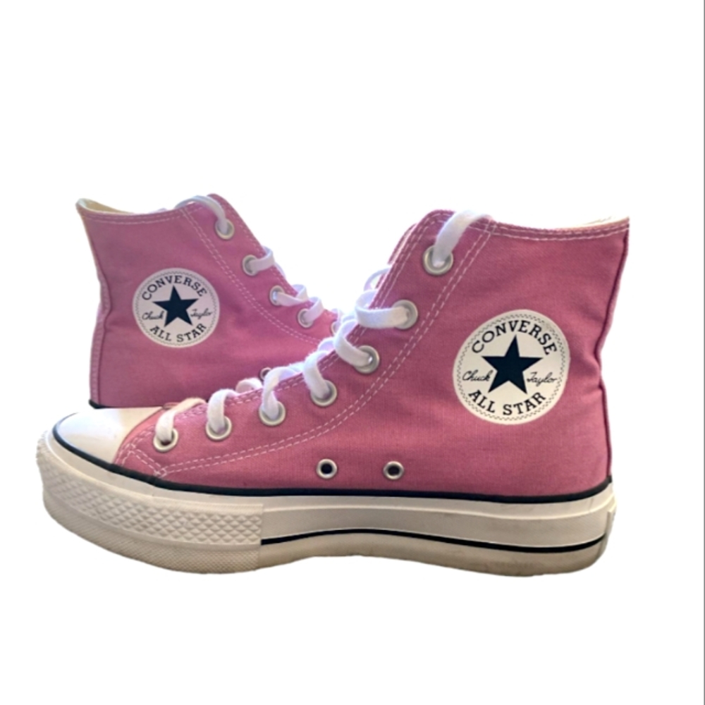 Women's converse pink high top sneakers
